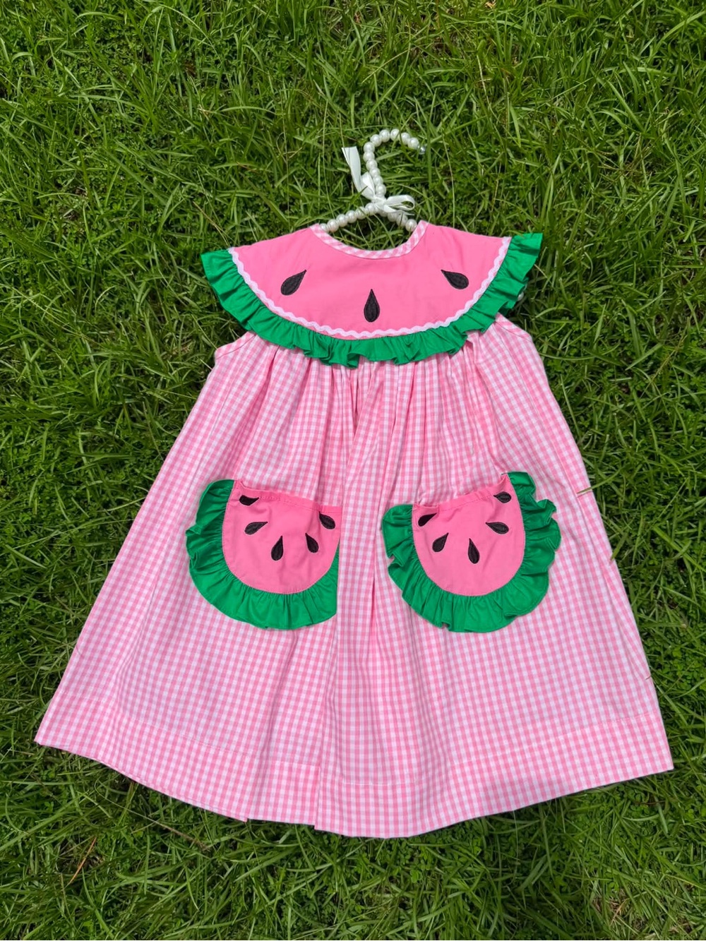 Watermelon Machine Smocked Dress
